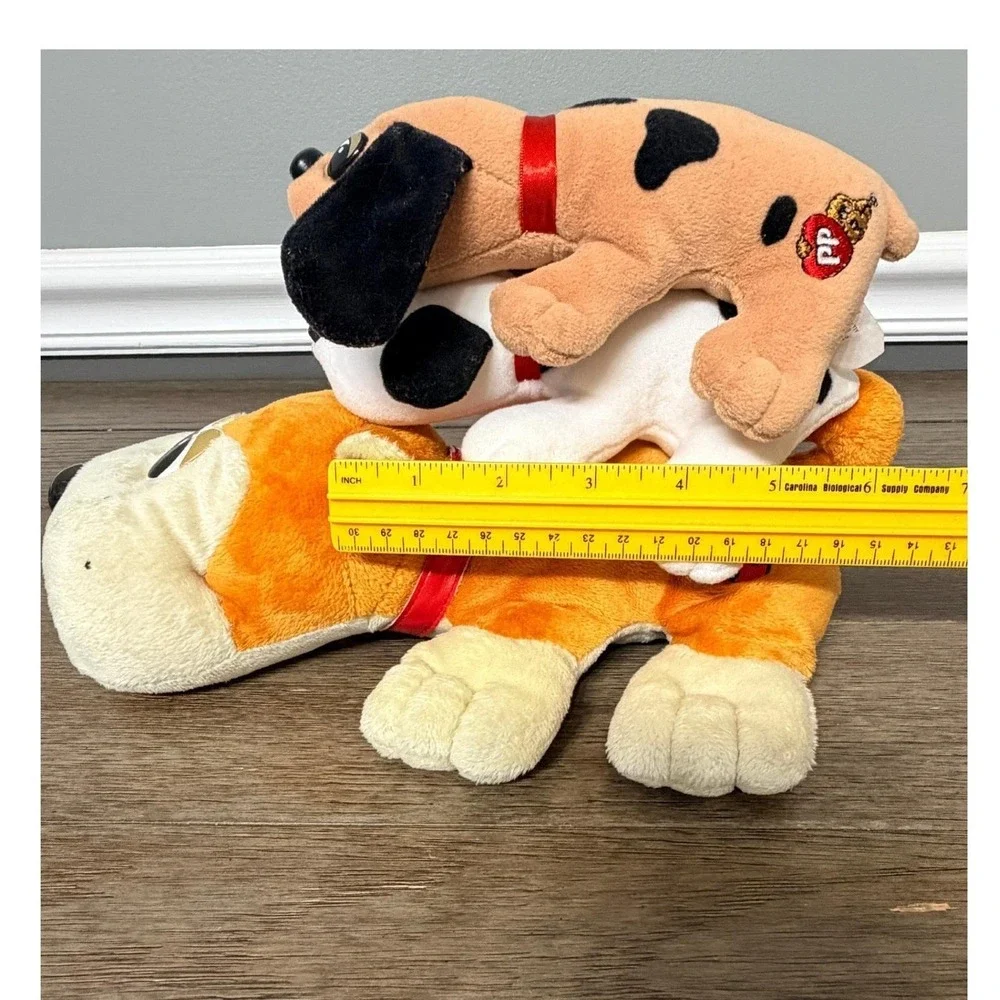 Vintage 1986 Hasbro Tonka Pound Puppies Plush Stuffed Animal Toy Lot of 3 Dog
